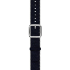 Withings Recycled Woven PET Wristband 18mm Navy Blue, White &amp; Silver okosóra kellék