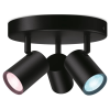 WiZ IMAGEO mennyezeti szpotlámpa kör alakú 3x 4.9W fekete