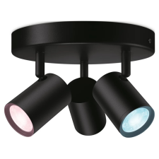 WiZ IMAGEO mennyezeti szpotlámpa kör alakú 3x 4.9W fekete világítás