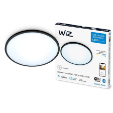 WiZ Tunable White SuperSlim mennyezeti lámpa 14 W, fekete világítás
