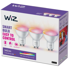 WiZ WiFi BLE RGB LED fényforrás GU10 4.7W 3db/cs (929002448433) (929002448433) izzó