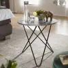  Wohnling design kerek dohányzóasztal, 60 cm, beton