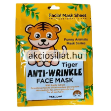 Wokali Animal Tiger Anti-Wrinkle Face Mask arcmaszk 30ml arcpakolás, arcmaszk