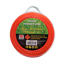 Wolker Fűnyíró damil 2,7mm 72m csavart négyszög profi Trimmer Line barkácsgép tartozék