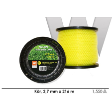 Wolker Fűnyíró damil 2,7mmx216m kör Trimmer Line Profi barkácsgép tartozék