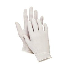 Wolker Kesztyű 1xhasználatos latex, púderes 100db-os L védőkesztyű
