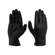 Wolker Kesztyű egyszer használatos latex nitril fekete XL 100db védőkesztyű