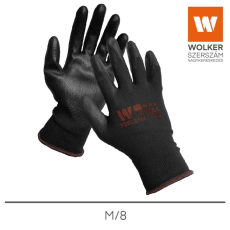 Wolker Kesztyű precíziós szerelő fekete M/8 WTools
