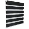  Woltu 65x150 cm sávos roló, dupla roló, zebra roló, fúrás nélkül, antracit