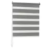  Woltu 80x150 cm sávos roló, dupla roló, zebra roló, fúrás nélkül, sötétszürke, sötétszürke szerelékk