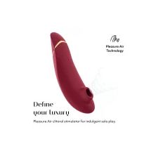 Womanizer Premium 2 - akkus, léghullámos csiklóizgató  Szín: piros vibrátorok
