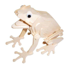 WoodCraft 3D fa mechanikus puzzle - béka fajáték
