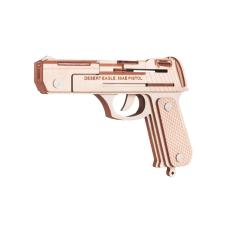 WoodCraft 3D fa mechanikus puzzle - Desert Eagle pisztoly fajáték