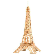 WoodCraft 3D fa mechanikus puzzle - Eiffel-torony épületéről fajáték
