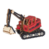 WoodCraft 3D fa mechanikus puzzle - excavator piros