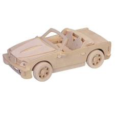 WoodCraft 3D fa mechanikus puzzle - kis BMW fajáték