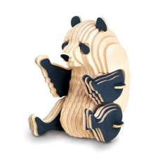 WoodCraft 3D fa mechanikus puzzle - panda fajáték