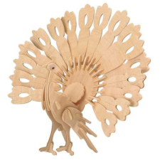 WoodCraft 3D fa mechanikus puzzle - páva fajáték