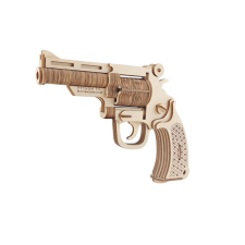 WoodCraft 3D fa mechanikus puzzle - Revolver M19 fajáték