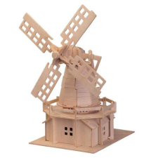 WoodCraft 3D fa mechanikus puzzle - szélmalom fajáték