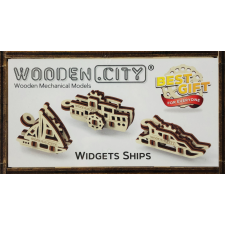 Wooden City 3D fa puzzle, hajók puzzle, kirakós