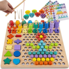 Wooden puzzle - beads DU17252 kreatív és készségfejlesztő