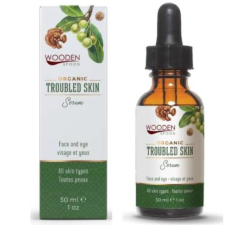 Wooden Spoon Bio arcápoló szérum problémás bőrre, 30ml (Gondosan válogatott hatóanyagokat tartalmazó) arcpakolás, arcmaszk