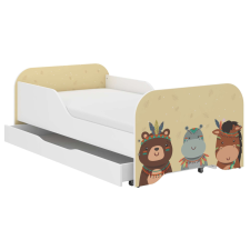 Wooden Toys MIKI gyerekágy 140x70cm ajándék matraccal, ágyneműtartó nélkül - Boho Szafari ágy és ágykellék