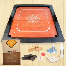 Woodestic Carrom Bronze készlet - Cseresznye / Ében társasjáték