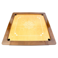 Woodestic Carrom Silver készlet - Gőzölt bükk , Dió társasjáték