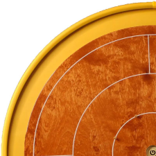 Woodestic Mini Crokinole Bronze készlet - Cseresznye , Borostyán társasjáték