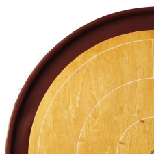 Woodestic Mini Crokinole Gold készlet - Gőzölt bükk , Karmazsin társasjáték
