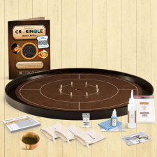 Woodestic Verseny Crokinole Silver készlet - Dió / Ében társasjáték
