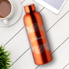 WoodKraft Thermopalack 0,5L - Leveles mintával Szín: Narancs termosz