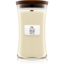 Woodwick White Teak illatgyertya fa kanóccal 609.5 g gyertya
