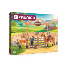 Woodyland Faunica: Lovarda lovakkal és lovasokkal 23db-os játékszett - Woodyland játékfigura