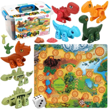 Woopie Dinoszaurusz építő-, és társasjáték egyben barkácsolás, építés