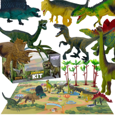 Woopie dinoszaurusz figura készlet 16 db + játszószőnyeg + tárolótáska játékfigura