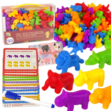 Woopie montessori színtanuló állatszortírozó játék 83 darabos készlet oktatójáték