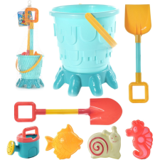 Woopie! Toys Homokozóvödör készlet – 7 részes strand- és kerti játék szett homokozójáték