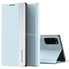 Wooze Apple iPhone 14 Plus, Oldalra nyíló tok, stand, Wooze Silver Line, világoskék tok és táska
