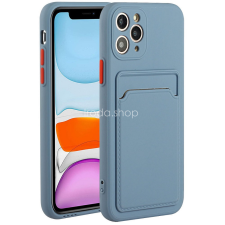 Wooze Apple iPhone 15 Plus, Szilikon tok, kártyatartóval, Wooze Card Slot, leander-szürke tok és táska