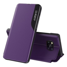 Wooze Apple Wooze FashionBook iPhone 16 Plus oldalra nyíló tok, stand, lila tok és táska