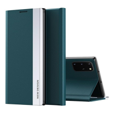 Wooze Apple Wooze Silver Line iPhone 16 oldalra nyíló tok, stand, sötétzöld tok és táska