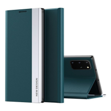 Wooze Apple Wooze Silver Line iPhone 16 Pro oldalra nyíló tok, stand, sötétzöld tok és táska