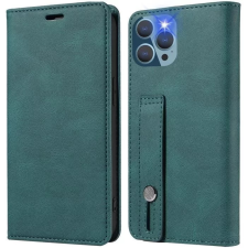 Wooze Business Plus oldalra nyíló tok iPhone 16 Pro Max zöld tok és táska