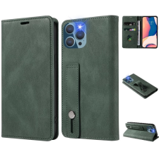Wooze Business Plus oldalra nyíló tok iPhone 16 Pro sötétzöld tok és táska