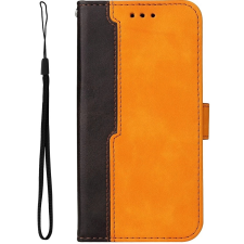 Wooze Colour Wallet oldalra nyíló tok stand kártyatartóval kézpánttal iPhone 14 Pro narancssárga tok és táska