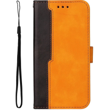 Wooze Colour Wallet oldalra nyíló tok stand kártyatartóval kézpánttal Samsung Galaxy S24 narancssárga tok és táska