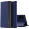 Wooze Huawei Honor Magic 5 Lite / X9a / X40, Oldalra nyíló tok, stand, Wooze Silver Line, sötétkék